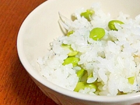 我が家の枝豆ご飯